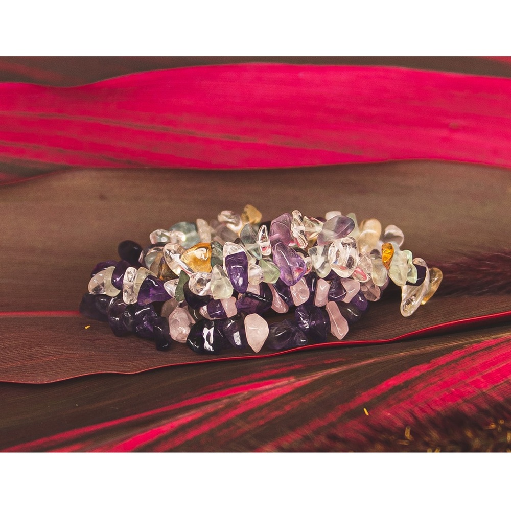 ✴️Sale- Handmade Water Stone Bracelet Set Purple